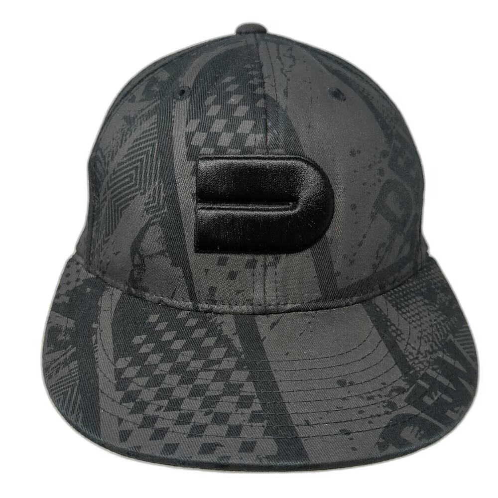 Flexfit Baseball Cap Gray M Dew Tour Allover Print Graphic Logo Fitted Hat Sport